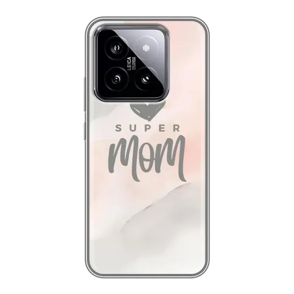 Чохол з принтом «Супер мама» для Xiaomi 14