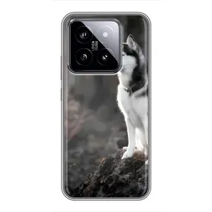 Чохол з Хаскі Xiaomi 14 - (AlphaPrint) (Вірний собака)