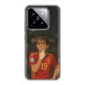 Чехол с футболистом Ламин Ямаль Xiaomi 14 (Ямаль аниме)
