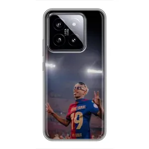 Чехол с футболистом Ламин Ямаль Xiaomi 14 (Ямаль на стадионе)