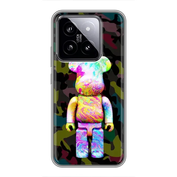 Чохол з принтом «Яскравий Bearbrick» для Xiaomi 14