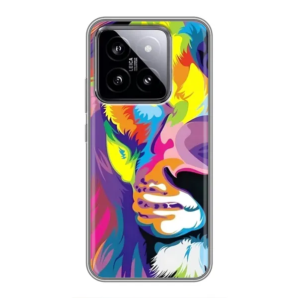 Чохол з принтом «Яскравий Лев» для Xiaomi 14