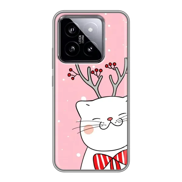 Чехол с принтом «Зимний кот» для Xiaomi 14 Чехол с принтом «Зимний кот» для Xiaomi 14