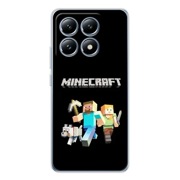 Чехол с принтом «герои Minecraft» для Xiaomi 14T Pro