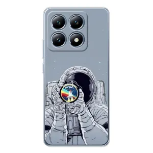 Чехол NASA для Xiaomi 14T Pro (AlphaPrint) (Космонавт фото)