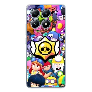 Чехол для Xiaomi 14T Pro Бравл Старс (VPrint) (Лого Brawl Stars)