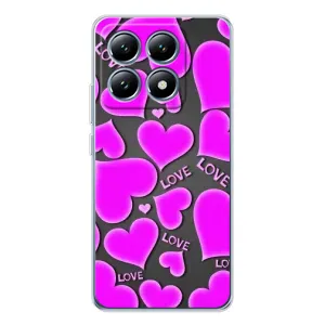 Чехлы для любимой на Сяомі 14Т Про (VPrint) (Pink hearts)