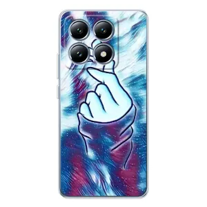 Чехол с принтом для Xiaomi 14T Pro (AlphaPrint - Знак сердечка) (Радужное сердце)