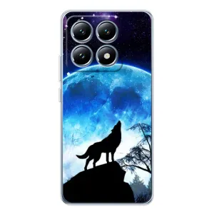 Защитные чехлы для Сяоми 14Т Про (AlphaPrint) (ХИТ продаж) ВОЛК (Волк на луну)