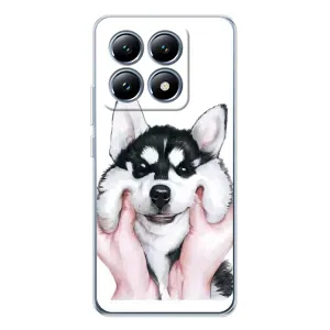 Чехлы с собаками для Xiaomi 14T (VPrint) (Довольный Хаски)