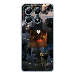 Чехол с принтом «Дракон коллаж» для Xiaomi 14T