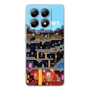 Чохол Майнкрафт на Xiaomi 14T (AlphaPrint) Minecraft (фон Minecraft)