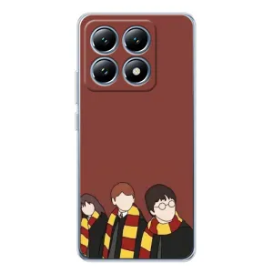 Чехлы с Гарри Поттером для Xiaomi 14T (AlphaPrint) (Гарри с друзьями)