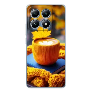 Чохол з унікальним дизайном 'Осінь з кавою' для Xiaomi 14T (Кава на жовтому пледі)
