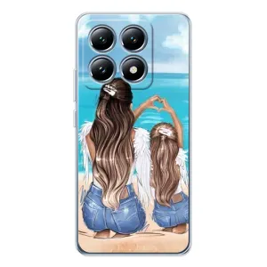 Чехол с печатью для Xiaomi 14T - (Мама с ребенком) (AlphaPrint) (Мама с доченькой)