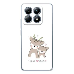 Чохол з принтом «Оленята мама і малюк» для Xiaomi 14T