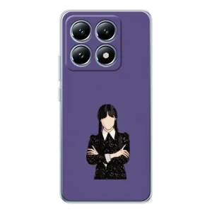Чехлы Венсдей на Xiaomi 14T Уэнсдей (AlphaPrint) (Уэнздей в черном)