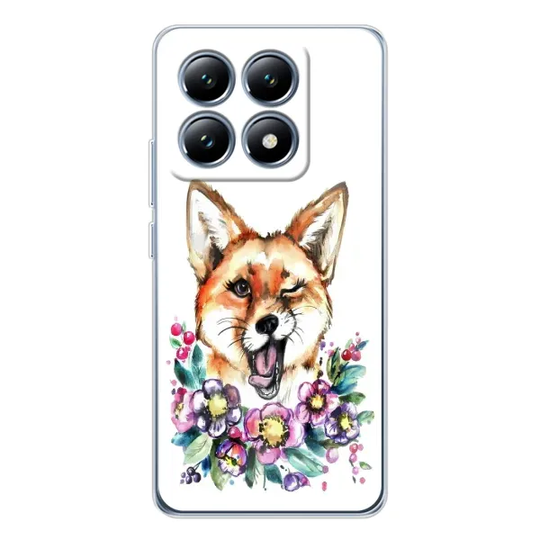 Чехол с принтом «Веселая лисичка» для Xiaomi 14T Чехол с принтом «Веселая лисичка» для Xiaomi 14T