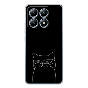 Чехол с рисунком кот на Xiaomi 15 Pro (Равнодушный кот)