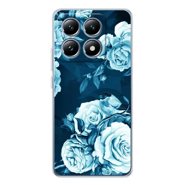 Чехол с принтом «Голубые Бутоны» для Xiaomi 15 Pro Чехол с принтом «Голубые Бутоны» для Xiaomi 15 Pro
