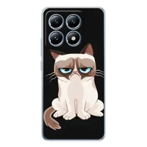 Чехол с принтом для Xiaomi 15 Pro (AlphaPrint) Модные коты (Грустный кот)