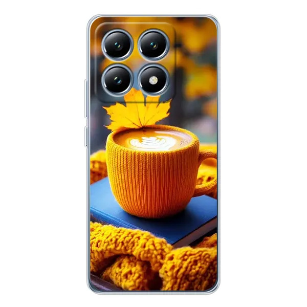 Чехол с принтом «Кофе на желтом пледе» для Xiaomi 15 Pro