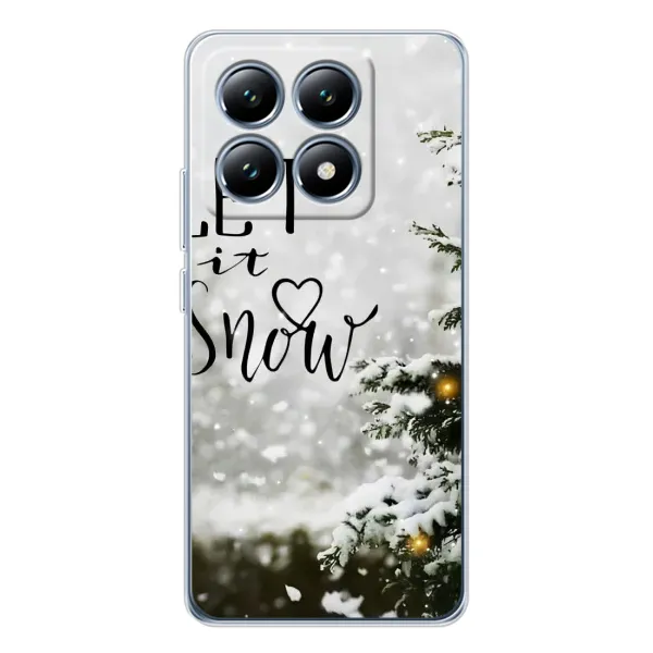 Чехол с принтом «Let it snow» для Xiaomi 15 Pro Чехол с принтом «Let it snow» для Xiaomi 15 Pro