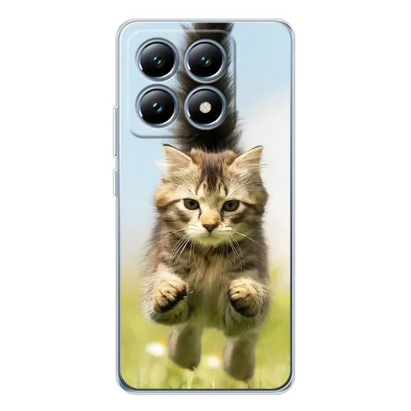 Чехол с принтом «Прыжок кота» для Xiaomi 15 Pro Чехол с принтом «Прыжок кота» для Xiaomi 15 Pro