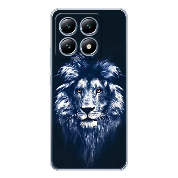 Чехол с принтом «Синий Лев» для Xiaomi 15 Pro Чехол с принтом «Синий Лев» для Xiaomi 15 Pro