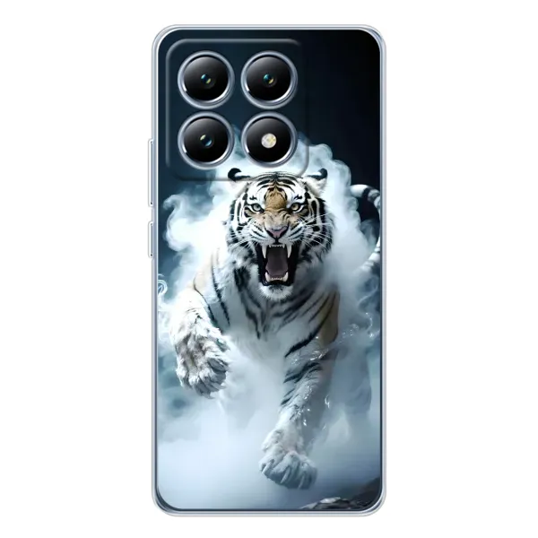 Чохол з принтом «Білий тигр у диму» для Xiaomi 15 Pro Чохол з принтом «Білий тигр у диму» для Xiaomi 15 Pro