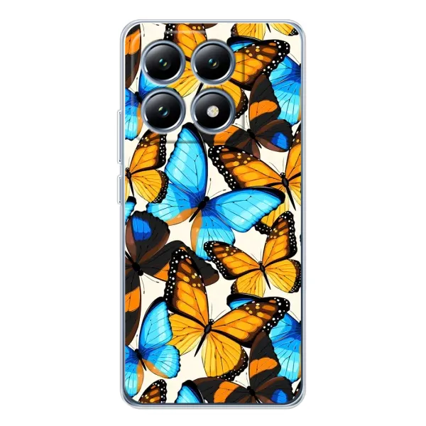 Чехол с принтом «Яркие бабочки» для Xiaomi 15 Pro