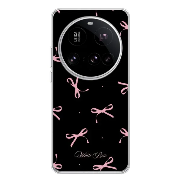 Чехол с принтом «Банты на черном» для Xiaomi 15 Ultra Чехол с принтом «Банты на черном» для Xiaomi 15 Ultra