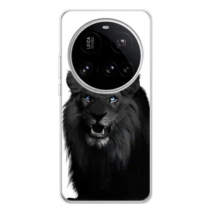 Чехлы с картинками животных Xiaomi 15 Ultra (Черный ЛЕВ)