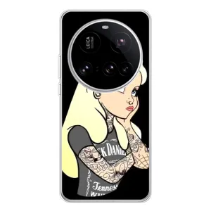 Чехол с печатью для Xiaomi 15 Ultra - (Мода) (AlphaPrint) (Девочка в тату)