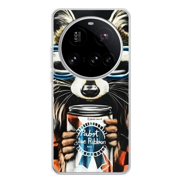Чохол з принтом «Єнот з банкою» для Xiaomi 15 Ultra