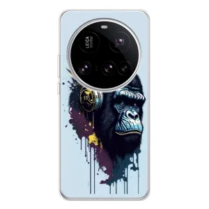 Чохол з Мавпами Xiaomi 15 Ultra - (AlphaPrint) (Горила в навушниках)