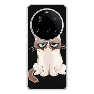 Чехол с принтом для Xiaomi 15 Ultra (AlphaPrint) Модные коты (Грустный кот)