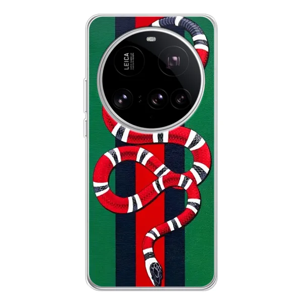 Чехол с принтом «Gucci змия» для Xiaomi 15 Ultra Чехол с принтом «Gucci змия» для Xiaomi 15 Ultra