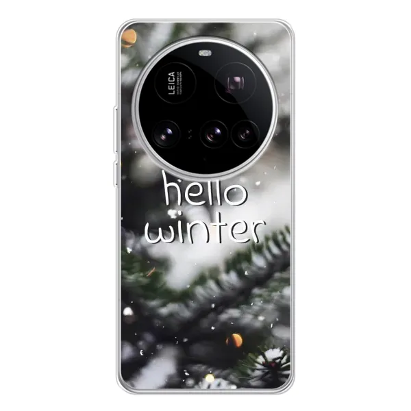 Чехол с принтом «Hello winter» для Xiaomi 15 Ultra Чехол с принтом «Hello winter» для Xiaomi 15 Ultra
