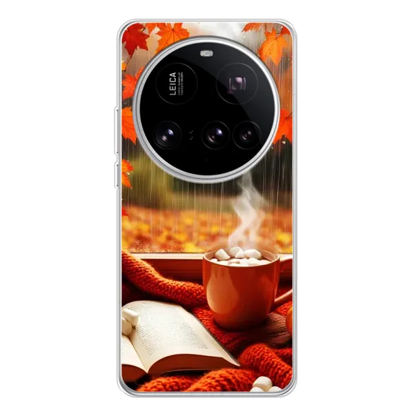Чехол с принтом «Кофе и дождь» для Xiaomi 15 Ultra