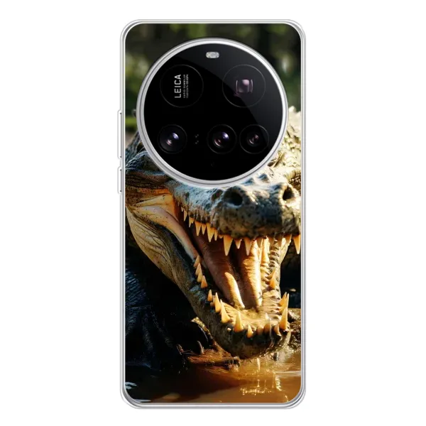 Чехол с принтом «Опасный крокодил» для Xiaomi 15 Ultra