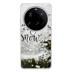 Новорічні, Святкові Чохли для Xiaomi 15 Ultra - 2024 год (Let it snow)