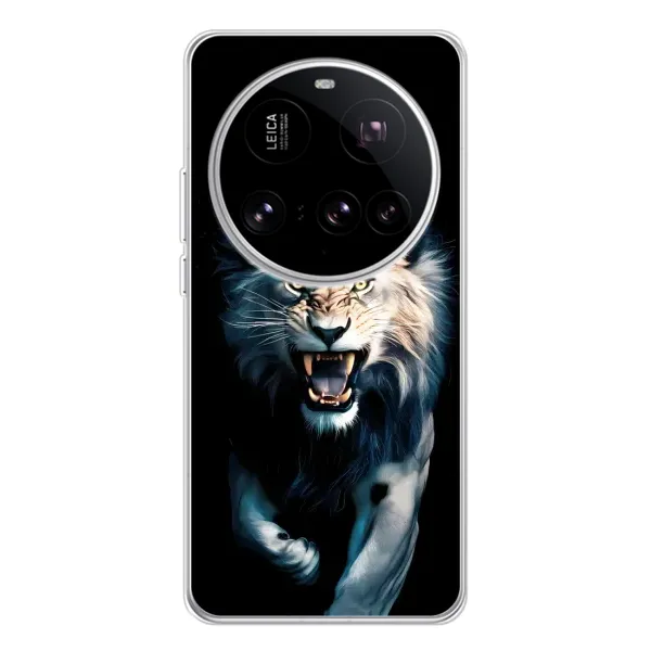 Чехол с принтом «Лев в темноте» для Xiaomi 15 Ultra