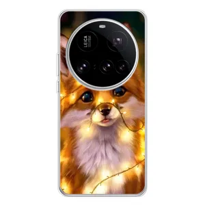Чехлы с картинкой Лисички для Xiaomi 15 Ultra (VPrint) (Лисичка в гирляндах)