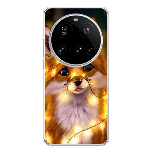 Чехол с принтом «Лисичка в гирляндах» для Xiaomi 15 Ultra Чехол с принтом «Лисичка в гирляндах» для Xiaomi 15 Ultra