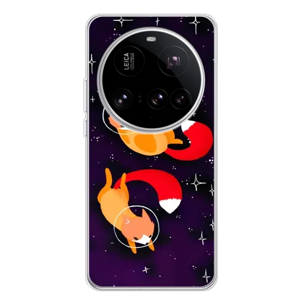 Чехол с принтом «Лисички космонавты» для Xiaomi 15 Ultra Чехол с принтом «Лисички космонавты» для Xiaomi 15 Ultra