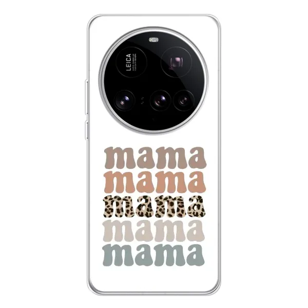 Чехол с принтом «Текстовый коллаж мама» для Xiaomi 15 Ultra