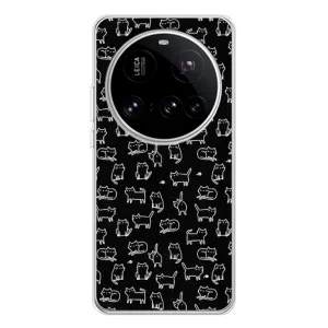 Чехол с принтом для Xiaomi 15 Ultra (AlphaPrint) Модные коты (Меленькие котики)