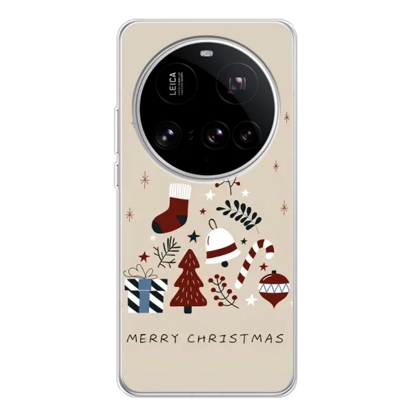 Чехол с принтом «Merry Christmas» для Xiaomi 15 Ultra