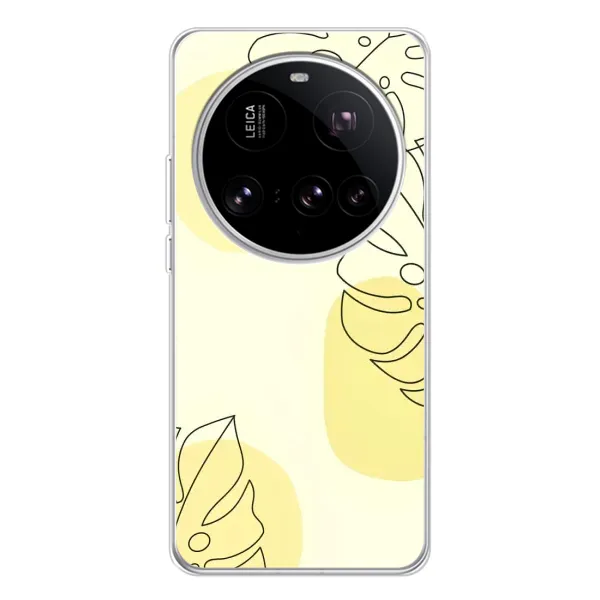 Чехол с принтом «Желтая монстера арт» для Xiaomi 15 Ultra